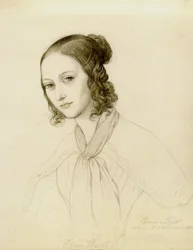 Retrato de Clara Wieck-Schumann 1819-1896, 1836
