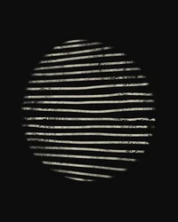 Círculo abstracto con líneas