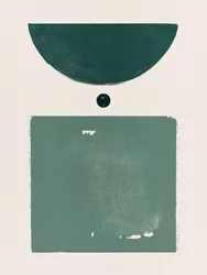 Verdes geométricos tranquilos
