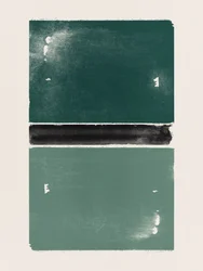 Abstracción verde fragmentada