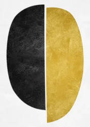 Formas doradas y negras