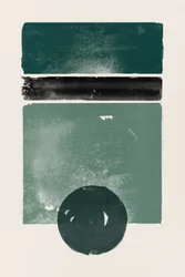 Formas abstractas en verde
