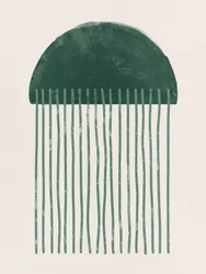 Lluvia verde minimalista