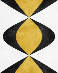 Abstracto moderno negro y dorado