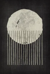 Luna abstracta monocromática