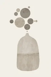 Jarrón abstracto orgánico