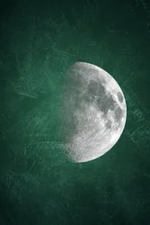 Luna cósmica con textura