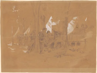 Campamento Ellsworth, cerca de Alejandría—Cinco zuavos