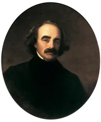 Retrato del escritor estadounidense Nathaniel Hawthorne (1804-1864)