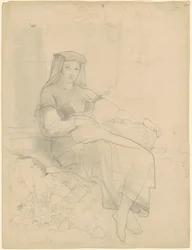 Mujer reclinada