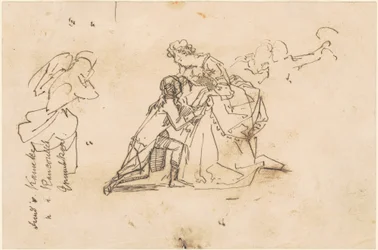 Estudio para "El regreso del rey Federico II de Küstrin"