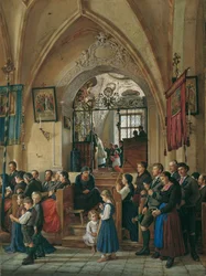 Interior de la iglesia parroquial de Aussee