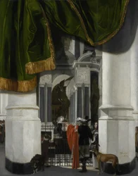 Interior de la Nieuwe Kerk de Delft con la tumba de Guillermo el Taciturno