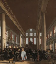 Interior de la Sinagoga Portuguesa de Ámsterdam