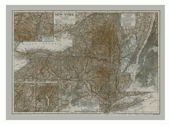 Mapa de Nueva York, c1900s
