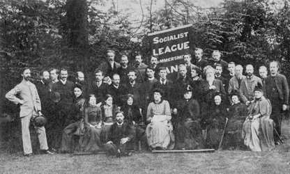 William Morris y la Liga Socialista de Hammersmith, c.1885