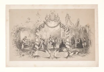 Hoja conmemorativa del regreso de las tropas después de la guerra de 1848-1850
