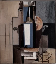 Composición cubista, siglo XX (Pintura)