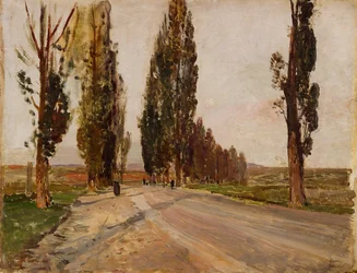 Avenida de álamos cerca de Plankenberg, hacia 1890