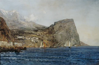 Paisaje costero en Dalmacia