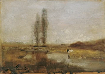 Paisaje de landa cerca de Lundenburg