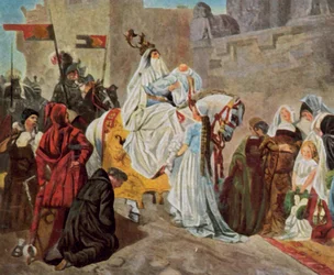 Regreso del conde Eberhard de Wurtemberg tras la batalla de Döffingen