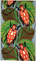 Detalle de la lámina 19 de Insectes, pub. 1930 (impresión en pochoir)