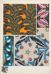 Lámina 17, de Papillons, pub. 1925 (impresión de pochoir)
