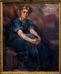 Retrato de Stephanie Van Parys sentada, hacia 1905 (Óleo sobre lienzo)