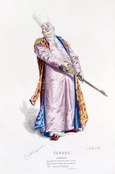 Obra completa de Beaumarchais (1732-1799) por Edouard Fournier. Ed. Laplace, Sanchez et Cie, París 1876 (grabado)
