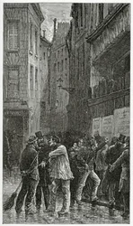 Les Affiches - ilustración de Histoire d’un crime, siglo XIX
