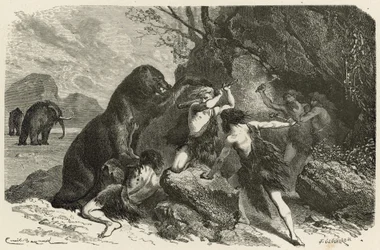 El hombre en la época del gran oso y del mamut