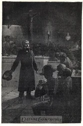 El caso Champmathieu: Monsieur Madeleine revela su verdadera identidad en el juicio de un pobre hombre, Champmathieu, su doble, para evitar que sea condenado en su lugar: «Soy Jean Valjean» - Ilustración de Emile Bayard (1837-1891) para «Los miserables»