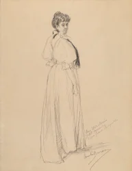Boceto de una dama