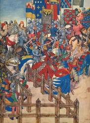 Fin del Torneo en Brujas, 11 de marzo de 1392, siglo XV, 1937