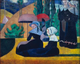 Mujeres bretonas a la sombra