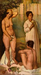 Mujeres fellah bañándose