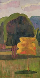 El árbol amarillo, 1888