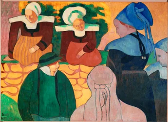 Mujeres en Bretaña (óleo sobre lienzo)