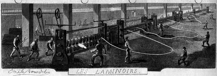 Forges de la Franche Comte: laminadores. Fábrica de Fraisans, Jura (39)