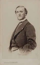 Retrato del pianista y compositor Jean-Henri Ravina 1818-1906