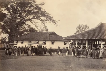 Cortejo de una boda, Cochinchina, 1866