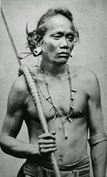 Jefe tribal vietnamita o camboyano, c.1870s