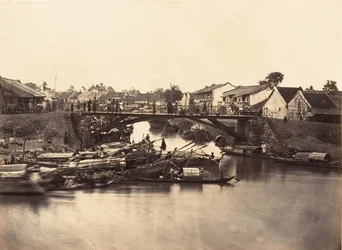 Vista de la ciudad china Cholen Hoja No. 2, Saigón, Cochinchina, 1866