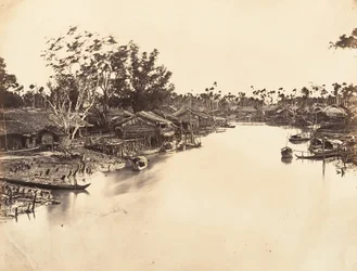 Vista de la ciudad china Cholen, Hoja No. 6, Saigón, Cochinchina, 1866