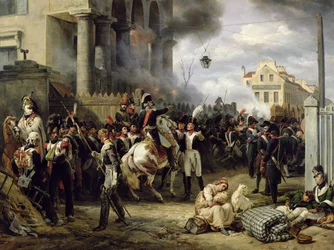La Puerta de Clichy durante la Defensa de París, 30 de marzo de 1814, 1820