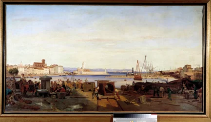 El puerto de la Ciotat Pintura de Emile Loubon