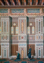 Sala principal, Mezquita de Ahmed el-Bordeyny, siglo XIX