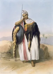 Guerrero de Amhara, Etiopía, ilustración de 