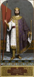 Rey Felipe II de Francia 1165-1223, 1840s